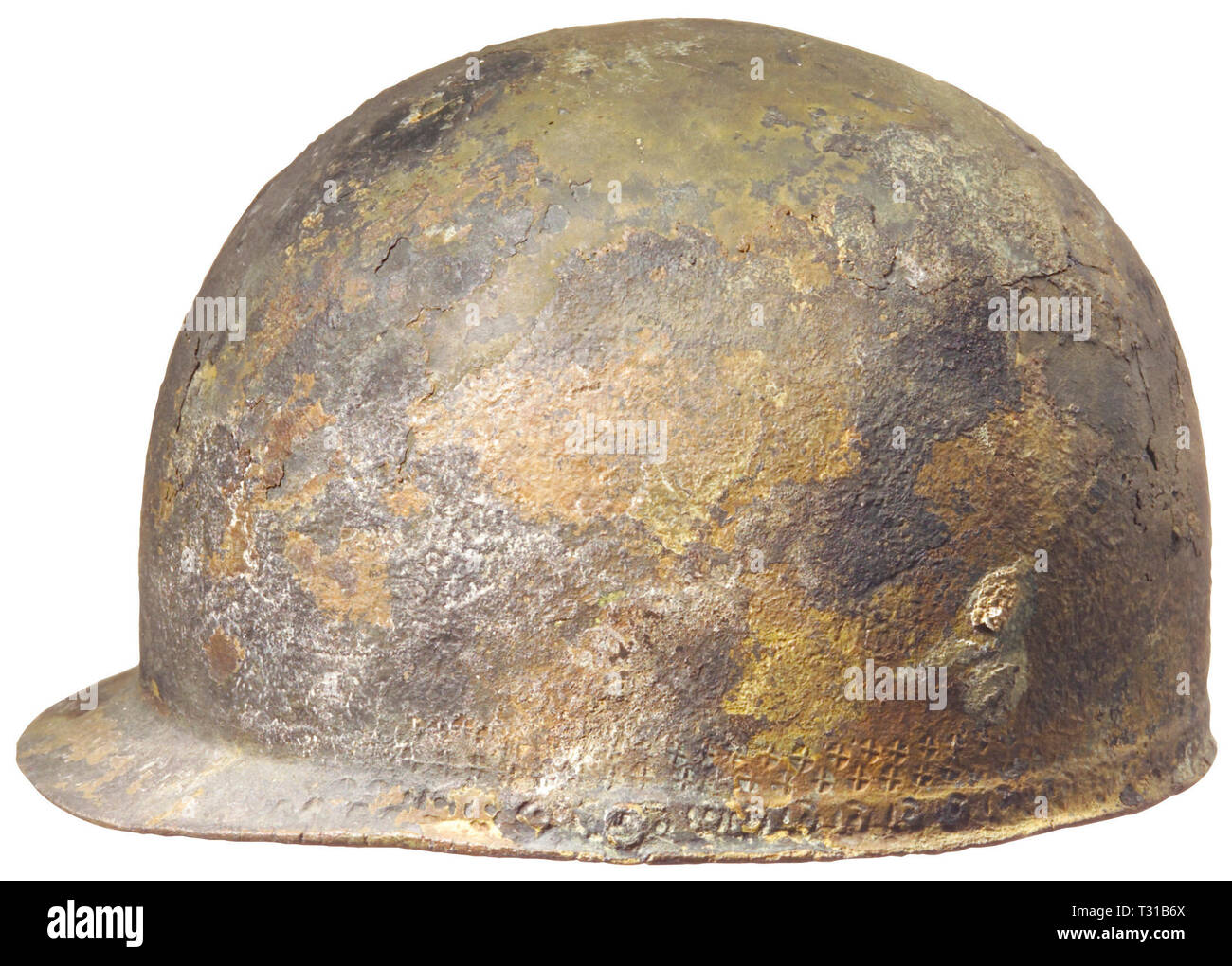 Giubbotti antiproiettile, caschi, elmo romano, tipo di Mannheim, metà del I secolo A.C. Additional-Rights-Clearance-Info-Not-Available Foto Stock