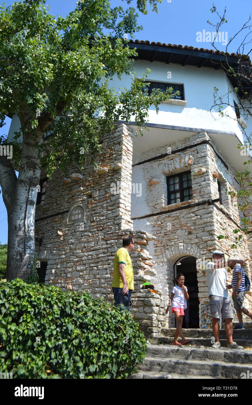 Estate Palazzo della Regina Marie & Giardini Botanici, Balchik Bulgaria, completato nel 1926 da re Ferdinando di Romania per sua moglie inglese Regina Marie Foto Stock