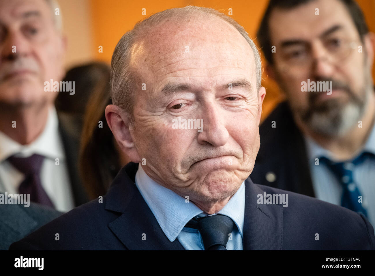 Gérard Collomb, sindaco di Lione Foto Stock