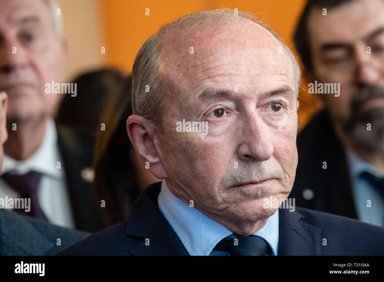 Gérard Collomb, sindaco di Lione Foto Stock