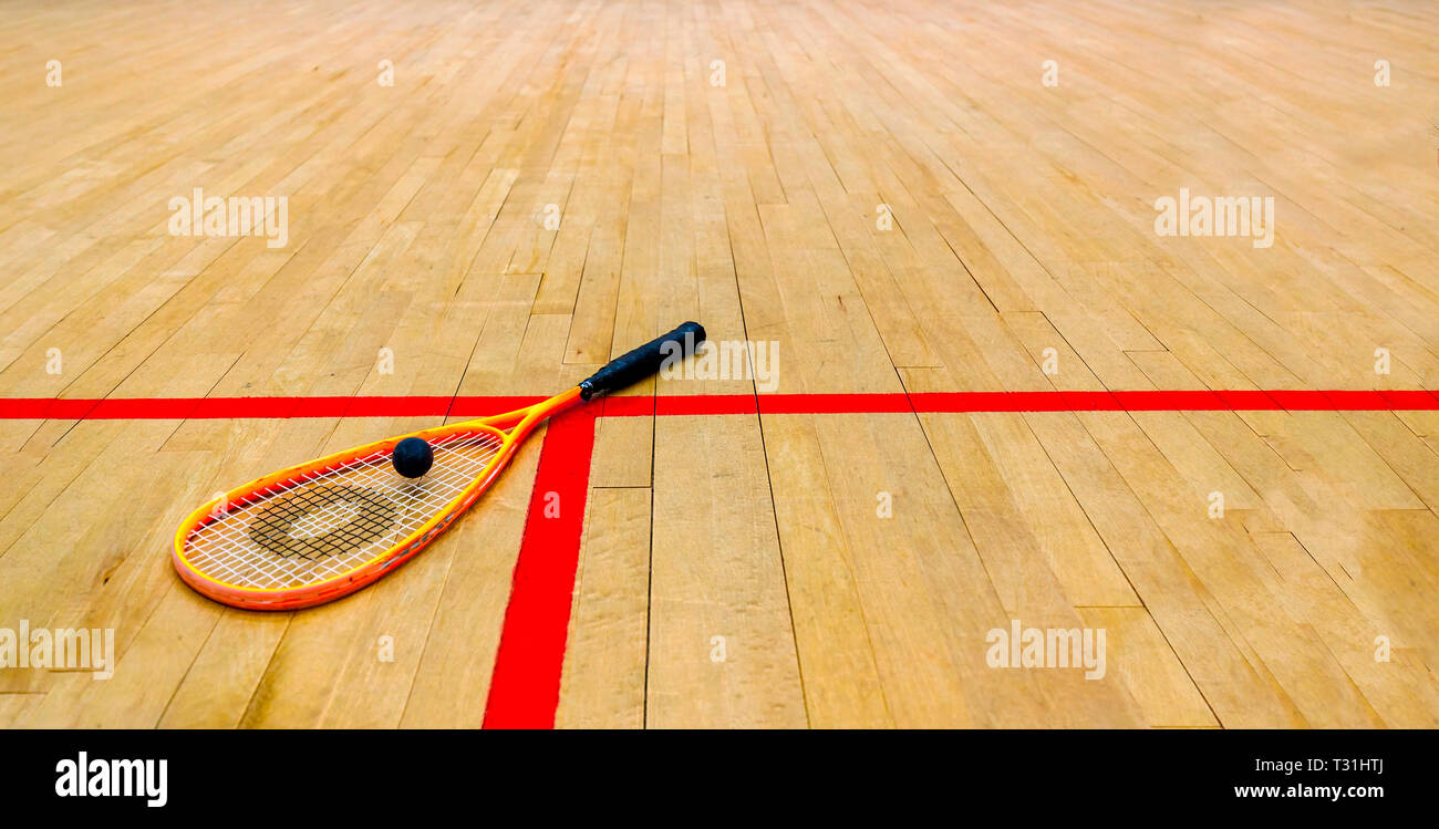 Squash, racket, sport Foto Stock