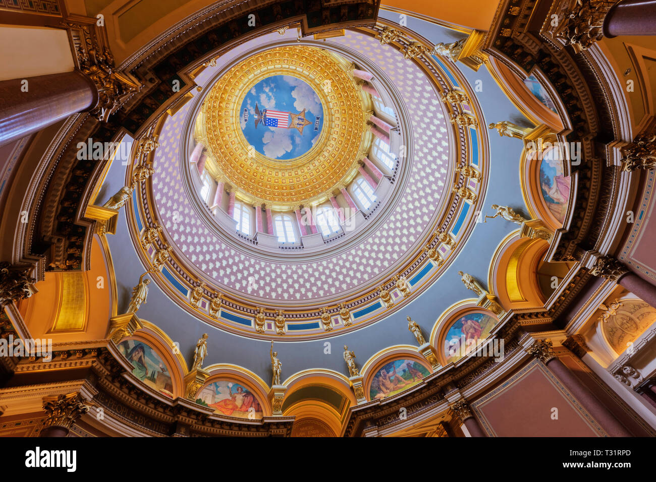 Iowa State Capitol Building Interior Foto Stock