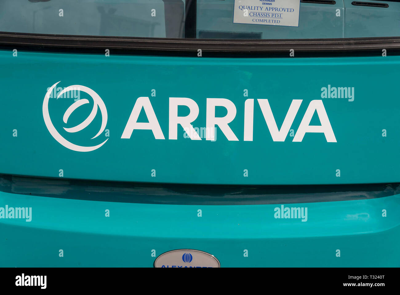 Arriva il logo Foto Stock