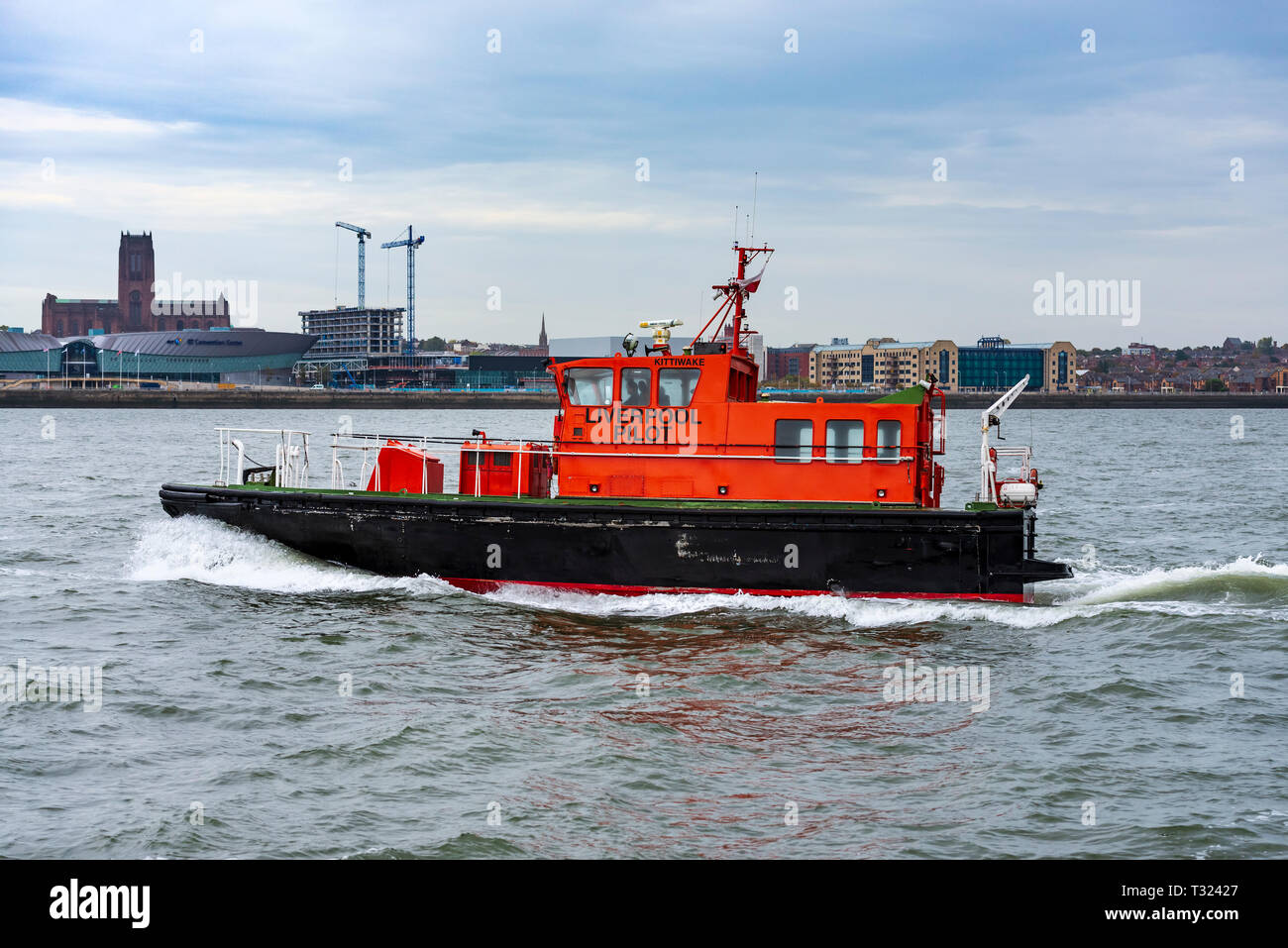 Porto di Liverpool lancio del progetto pilota Kittiwake. Merseyside Mersey Foto Stock