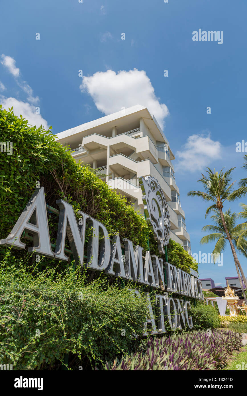 Un Grand hotel di lusso The andaman a Paton, Phuket, Thailandia, asia Foto Stock