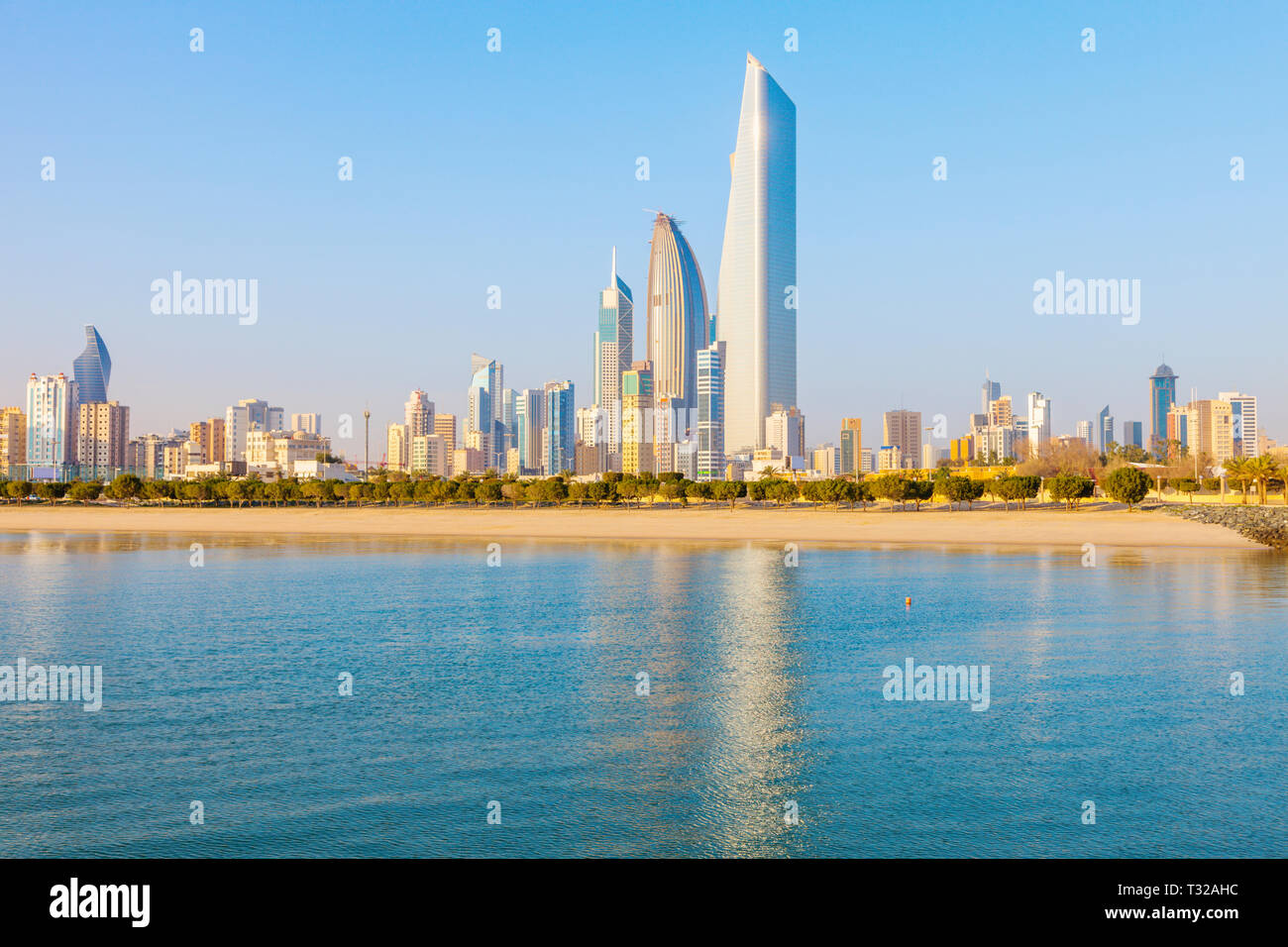 Architettura di Kuwait City. Kuwait City in Kuwait. Foto Stock