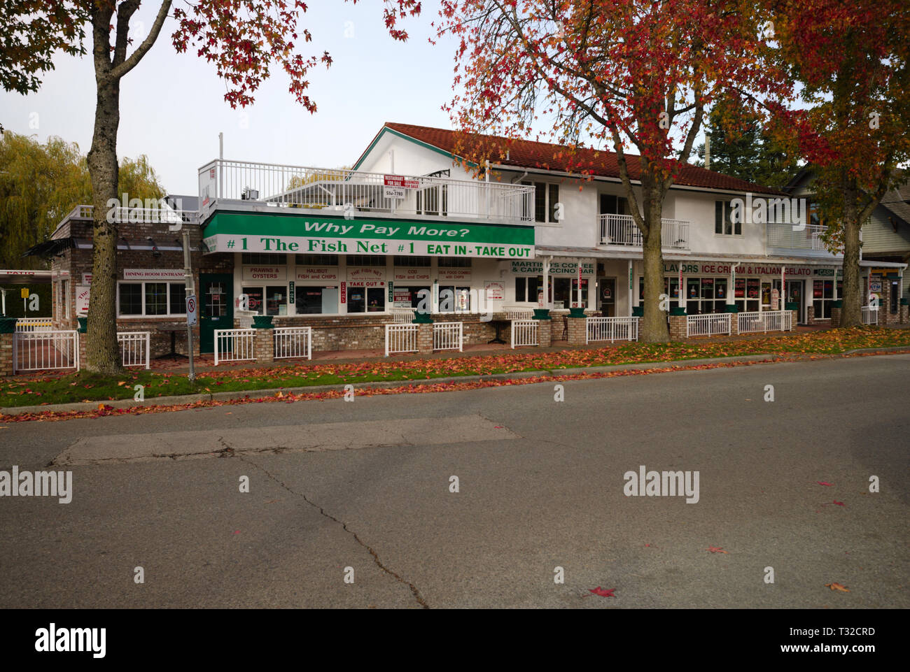 Il ristorante Fish Net a Crescent Beach, Surrey, British Columbia Foto Stock