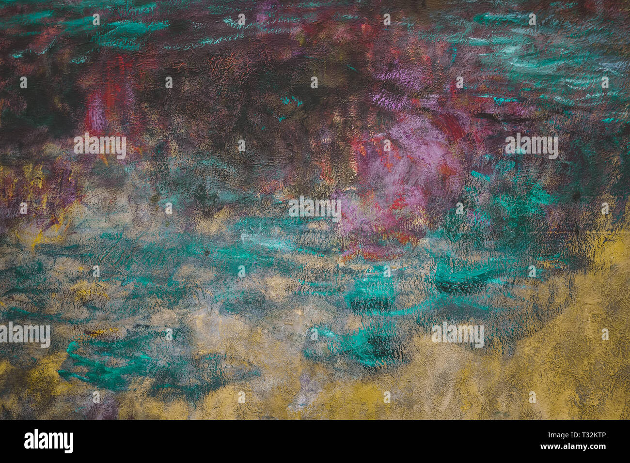 Svuotare colorate texture grunge, abstract background. I mezzitoni scuro e colori moody Foto Stock