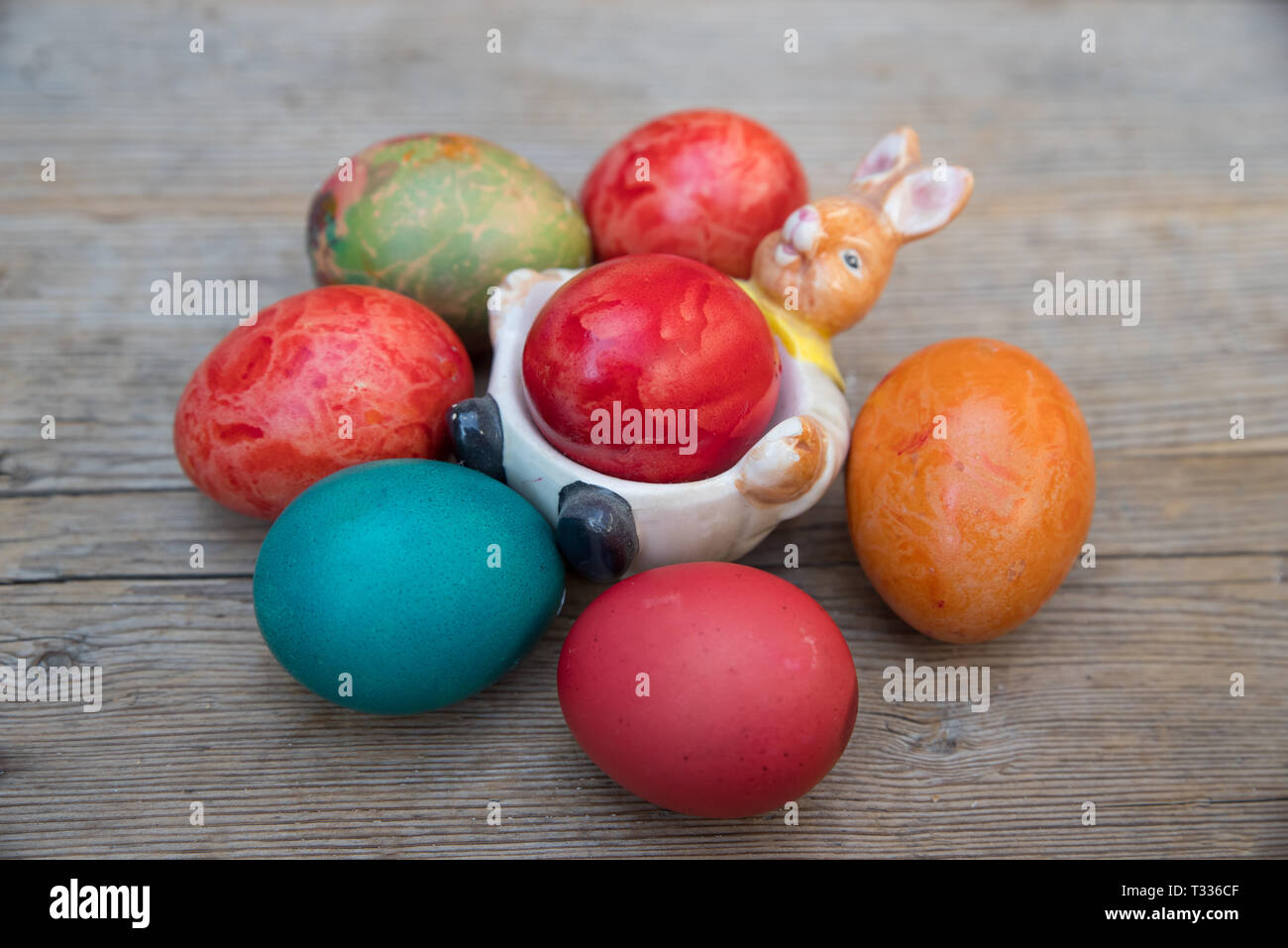 Dipinto di uova di Pasqua Foto Stock