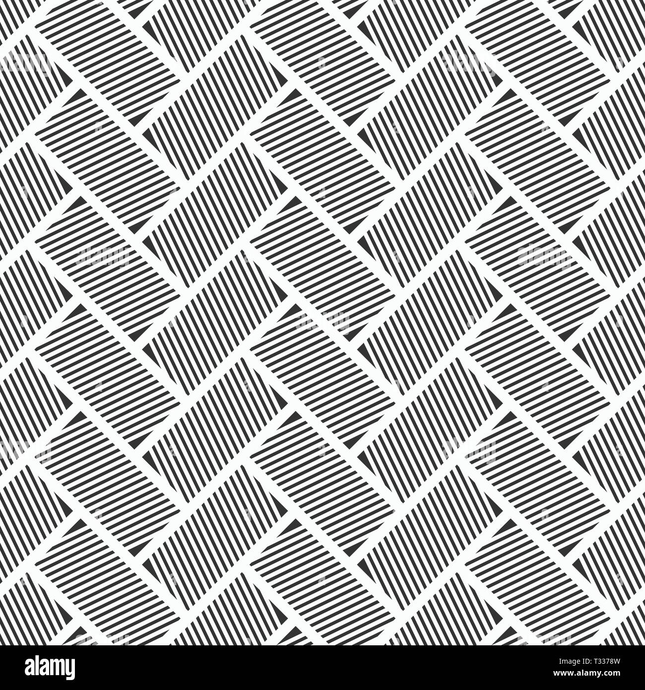 Abstract seamless pattern. I rettangoli a strisce. Tessitura a spina di pesce. Disposizione diagonale. Ripetizione piastrelle geometriche. Semplice stampa grafica. Vettore. Illustrazione Vettoriale