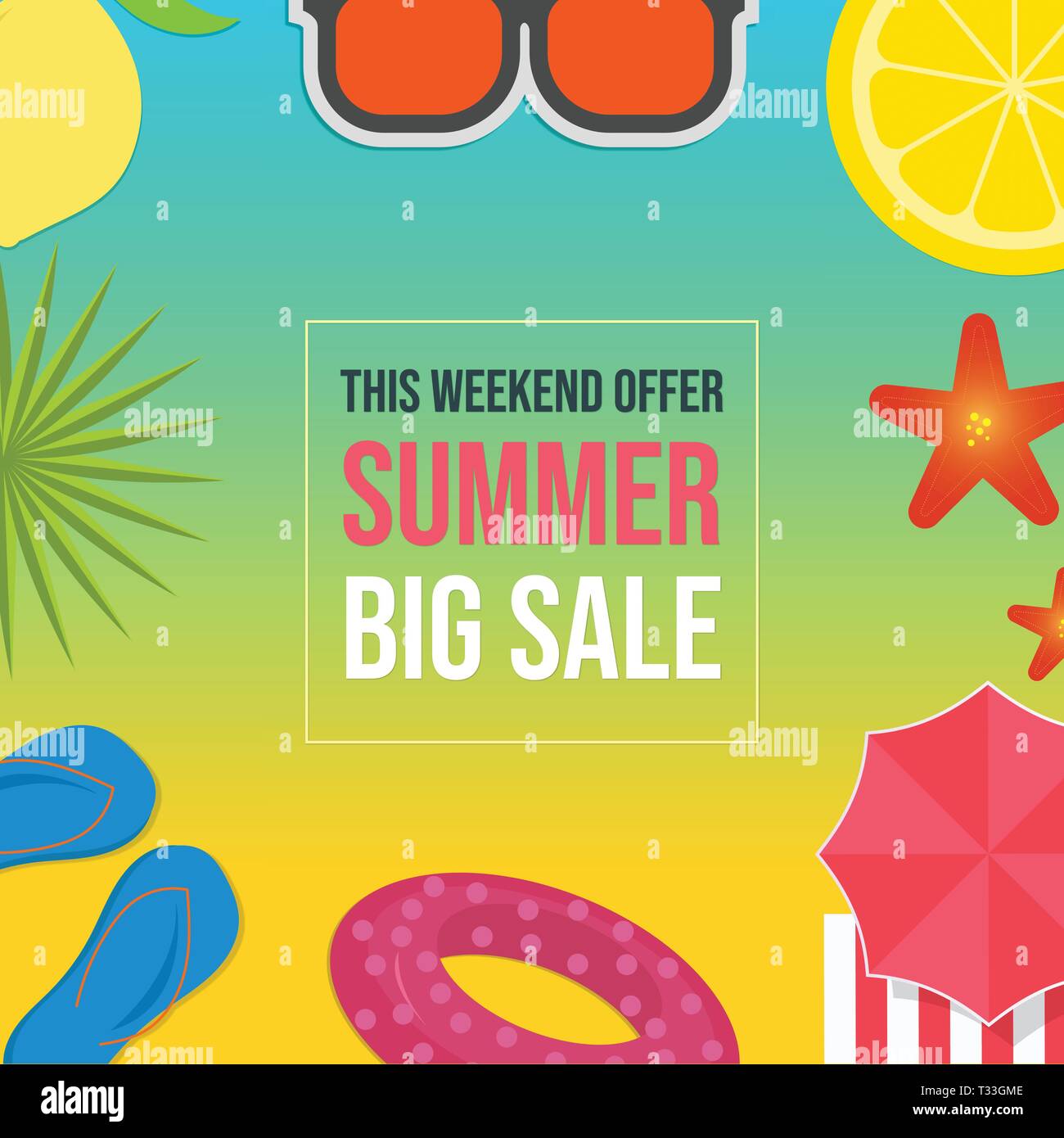 Estate Vendita banner web modello. Utilizzato per i social media post, poster. Banner, flyer, brochure, facilmente modificabile per qualsiasi progetto di design Illustrazione Vettoriale