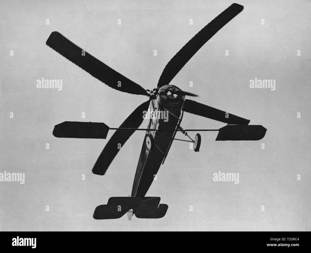 AUTOGIRO INVENTADO EN 1923. Autore: CIERVA JUAN DE. Foto Stock