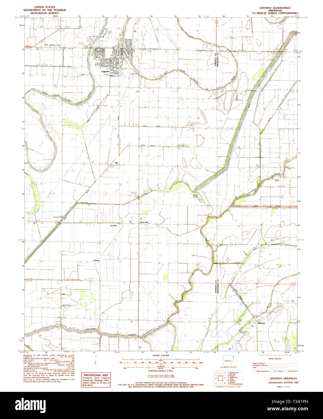 Lepanto arkansas mappa immagini e fotografie stock ad alta risoluzione