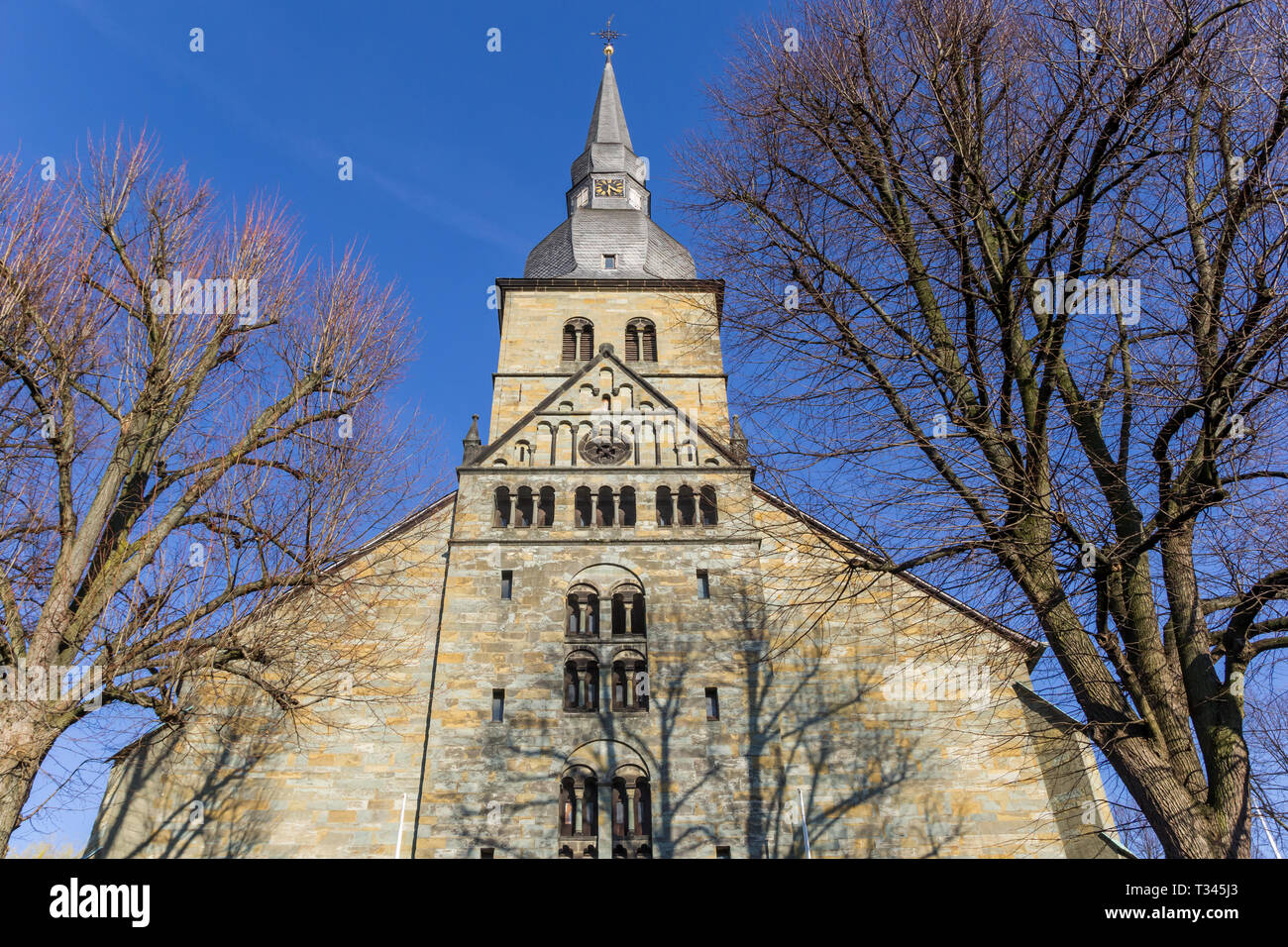 Torre di San Walburga chiesa di Werl, Germania Foto Stock