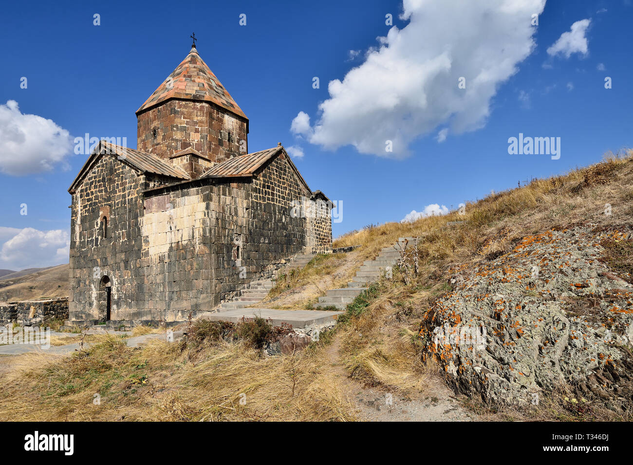 Armenia, Sevanavank tempio complesso sulla penisola del Lago Sevan Foto Stock
