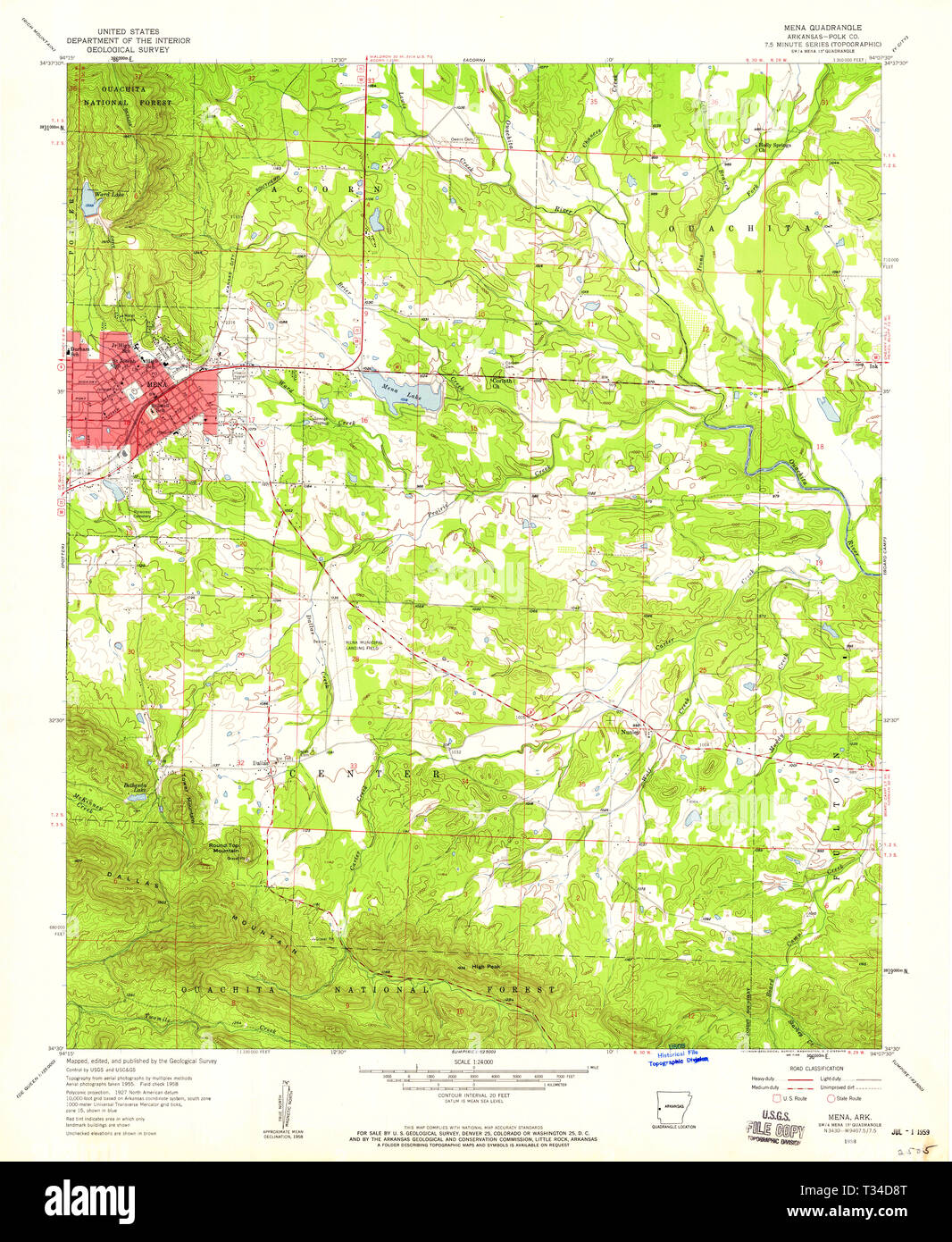 Mappa di mena arkansas immagini e fotografie stock ad alta risoluzione