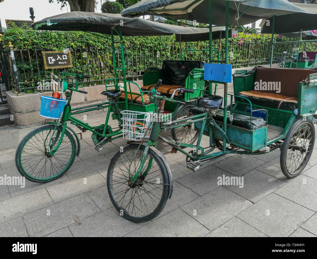 Risciò bicicletta in Chaozhou Foto Stock