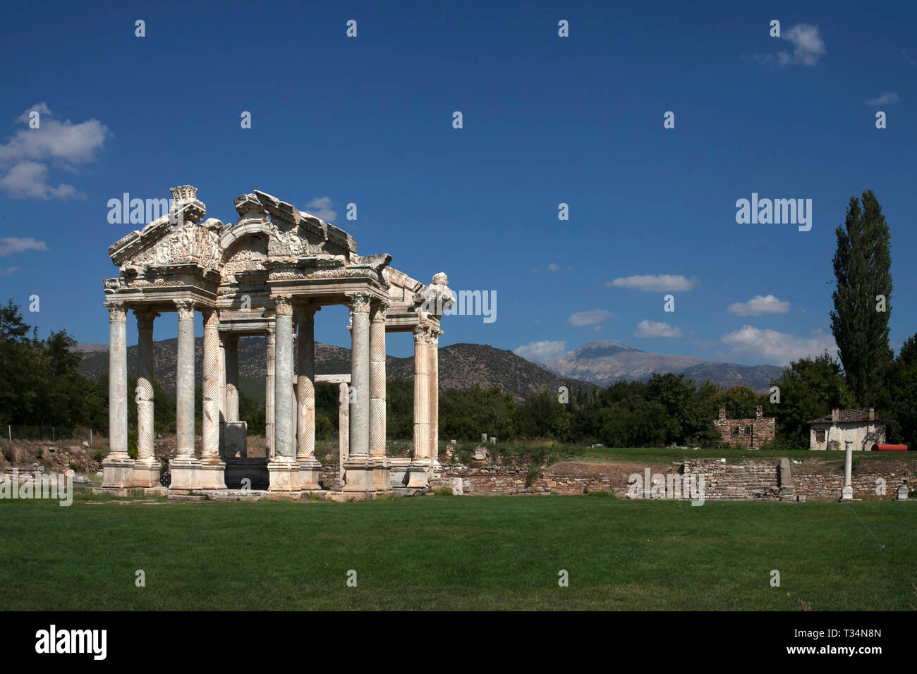 Le antiche rovine, Efeso, Izmir, Turchia Foto Stock