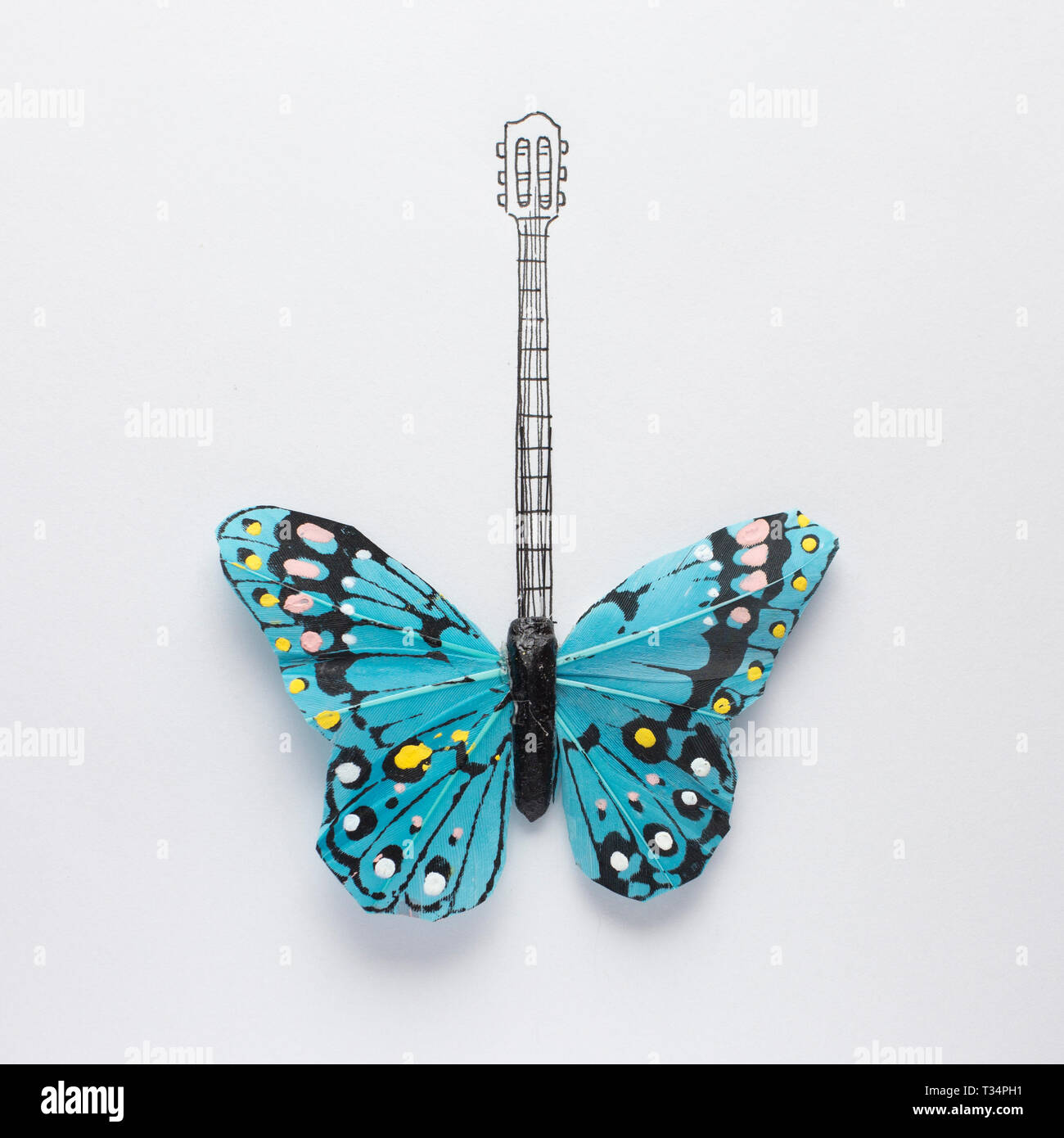 Chitarra concettuale Foto Stock