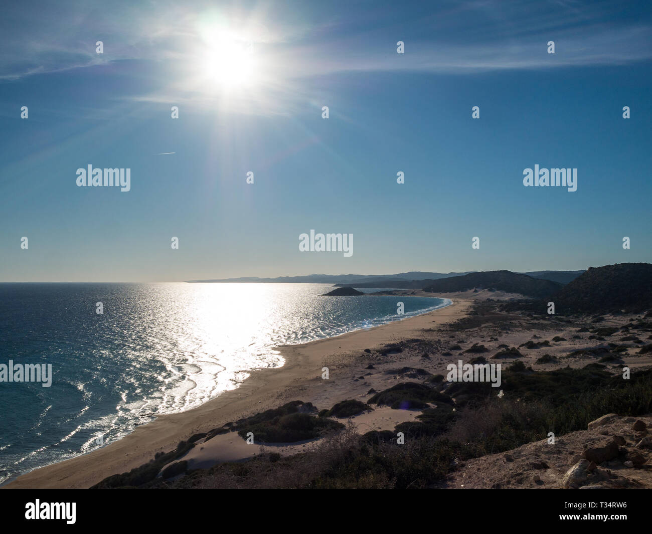 Spiaggia a Cipro del Nord della penisola Karpass Foto Stock