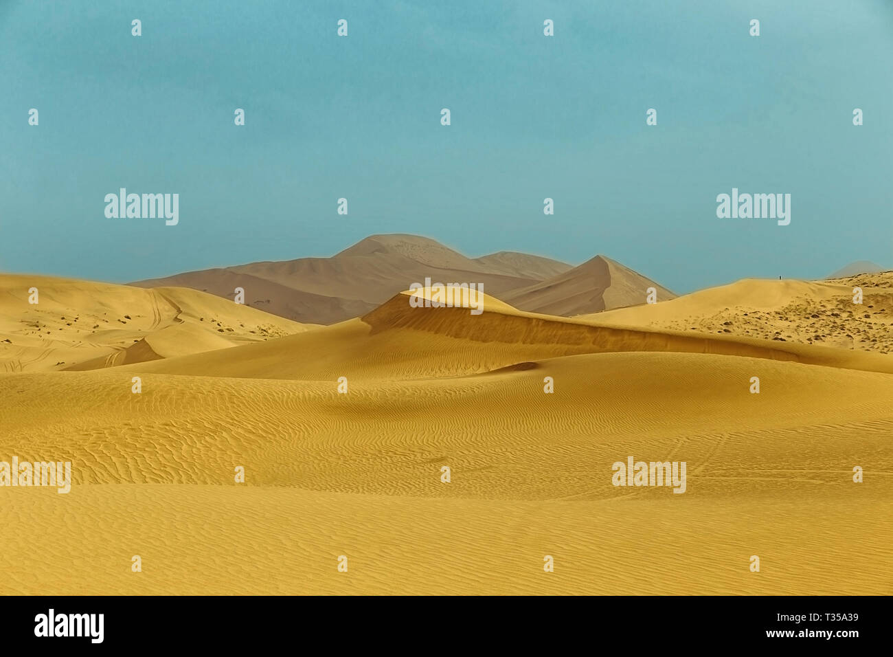 Dune del deserto , Cina Foto Stock