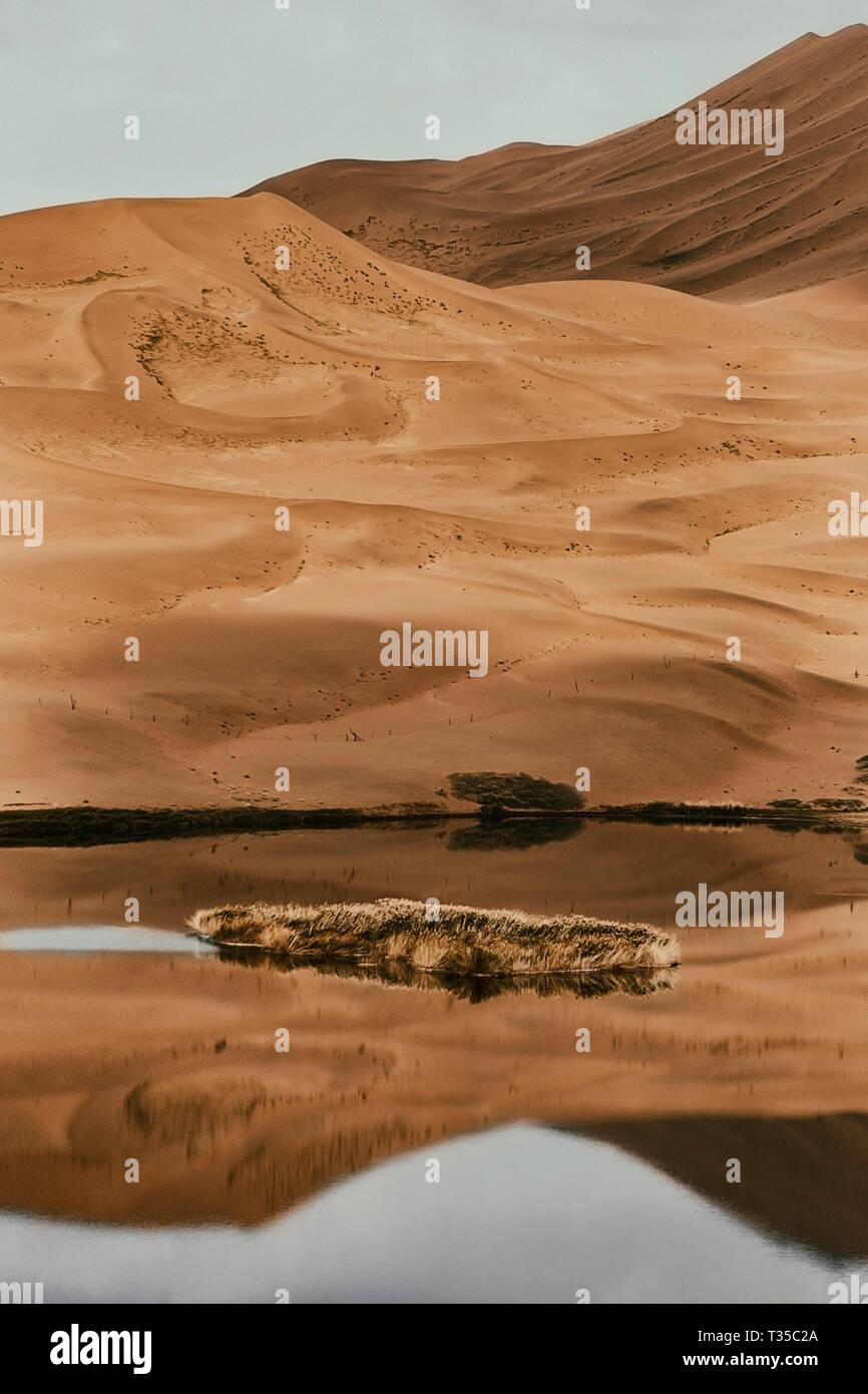 Il lago nel deserto Foto Stock