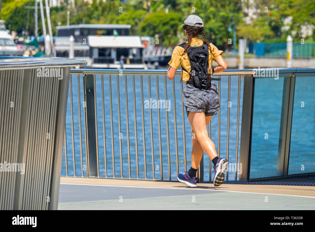 Scene da Howard Smith pontili Brisbane Queensland Australia Foto Stock