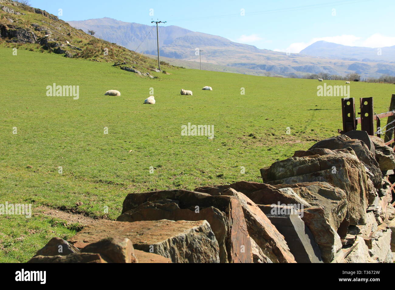 La crociera attraverso il Galles del Nord Foto Stock