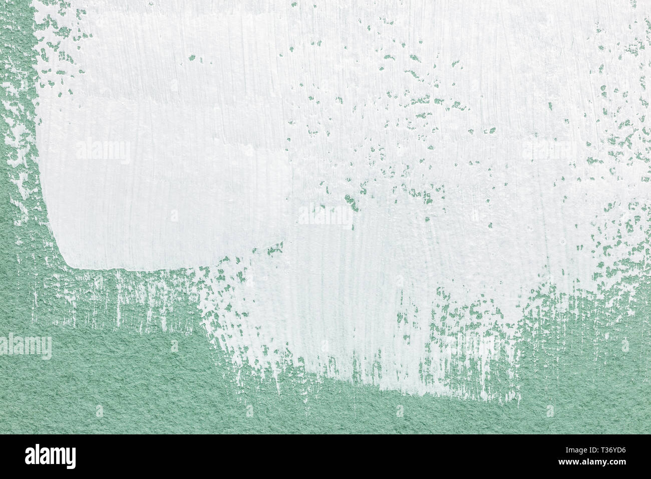Arte astratta sfondo dipinto su carta verde texture. macro shot Foto Stock