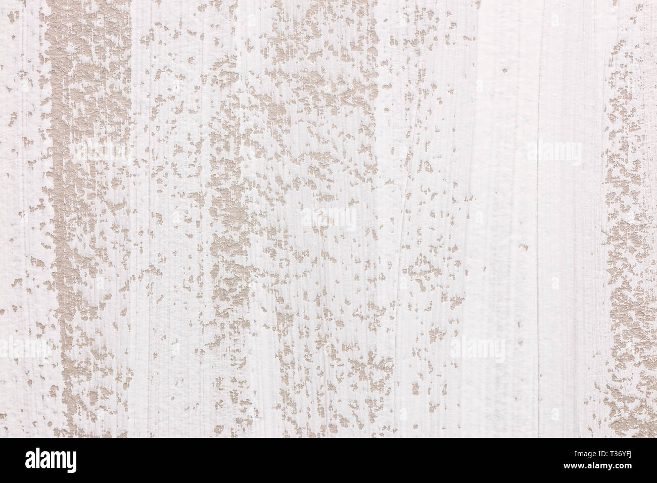 White pittura acrilica i tratti di pennello texture su carta a colori. disegnati a mano sullo sfondo Foto Stock