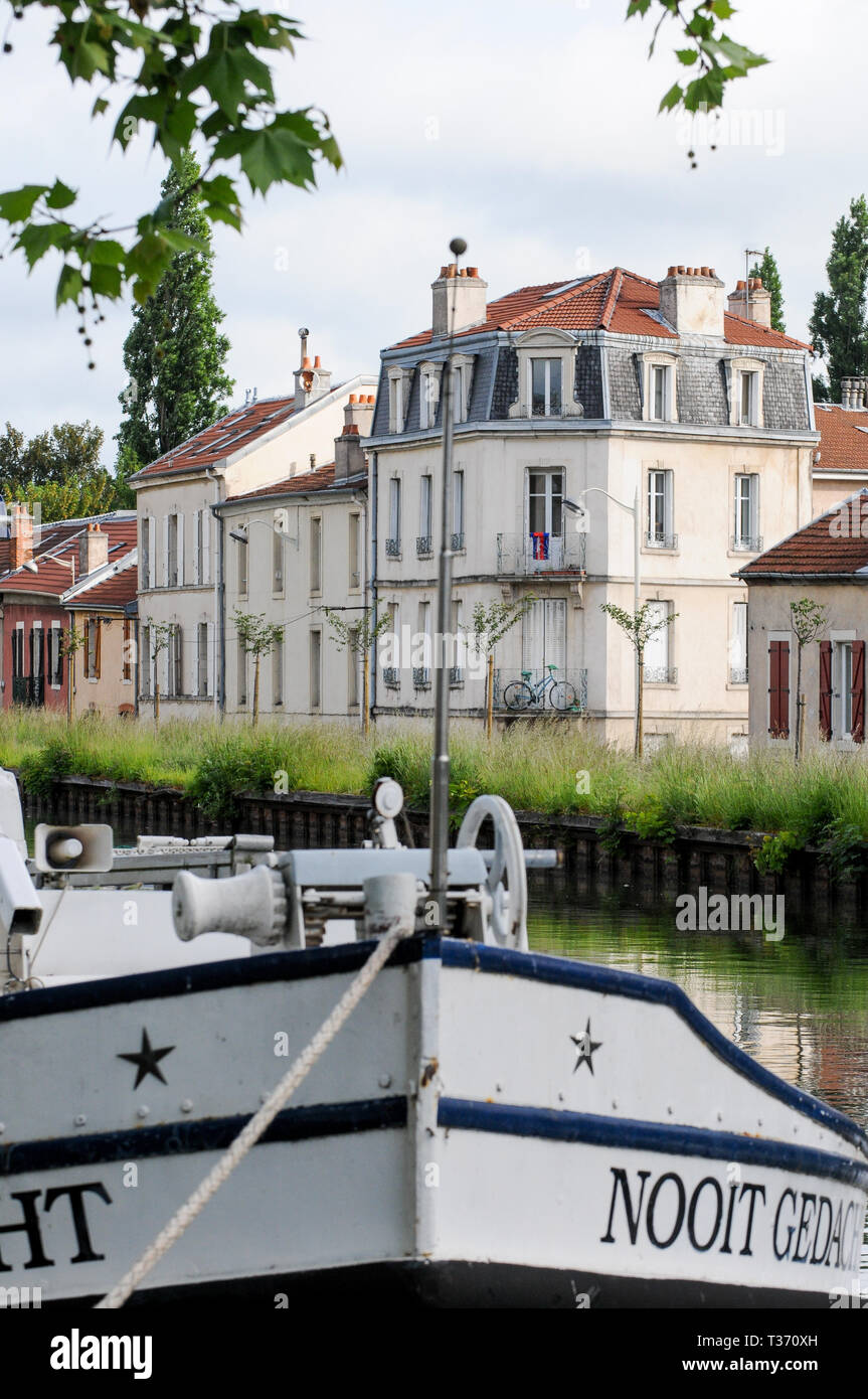 Meurthe canal, Nancy Lorraine, Grand-Est, Francia Foto Stock