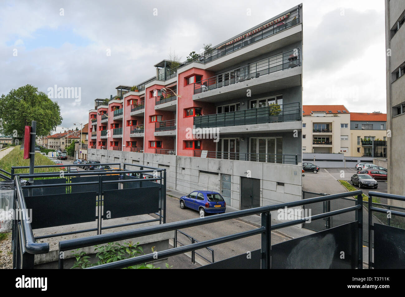 Meurthe canal, Nancy Lorraine, Grand-Est, Francia Foto Stock