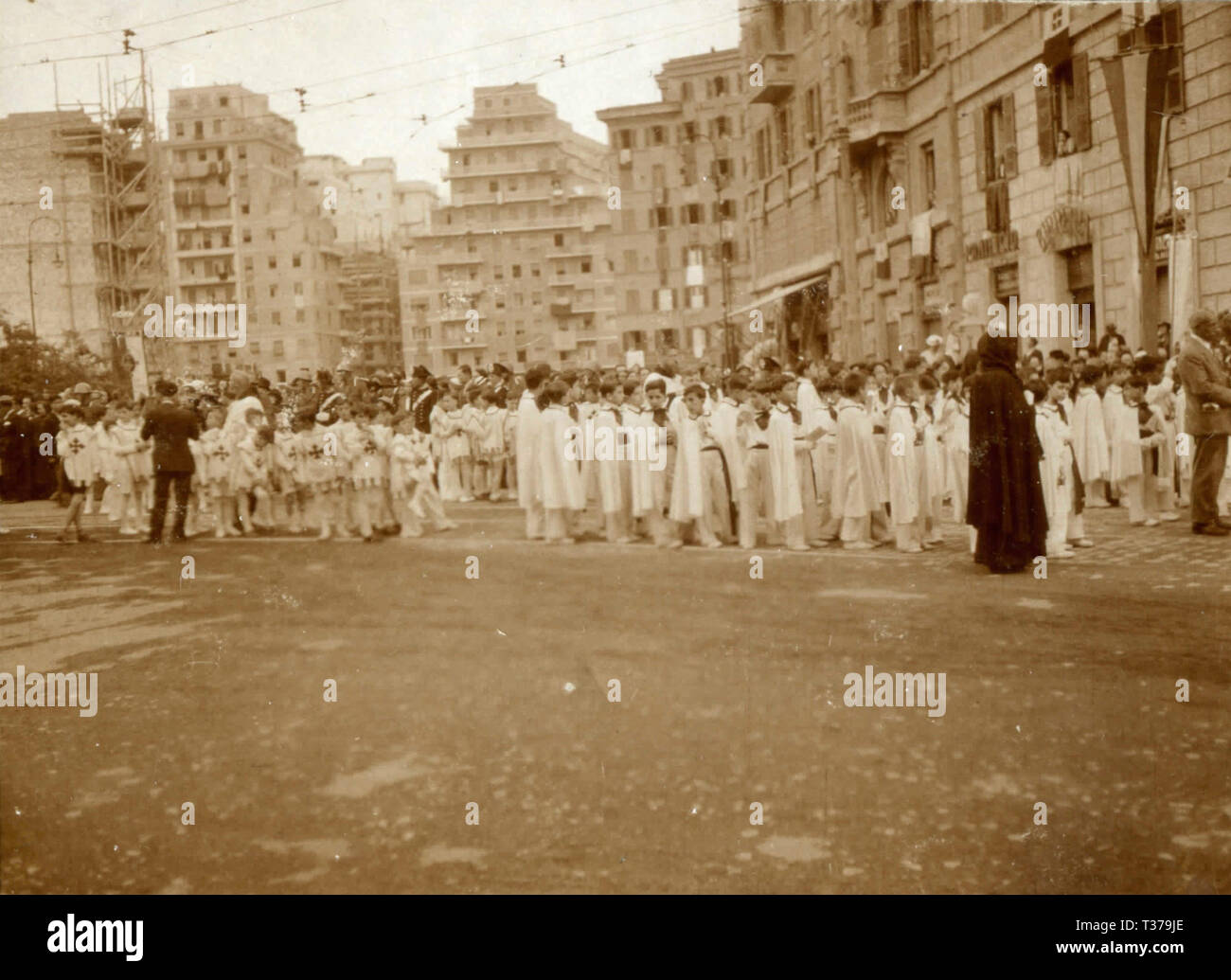 La processione del Corpus Domini, Roma, Italia 1920s Foto Stock