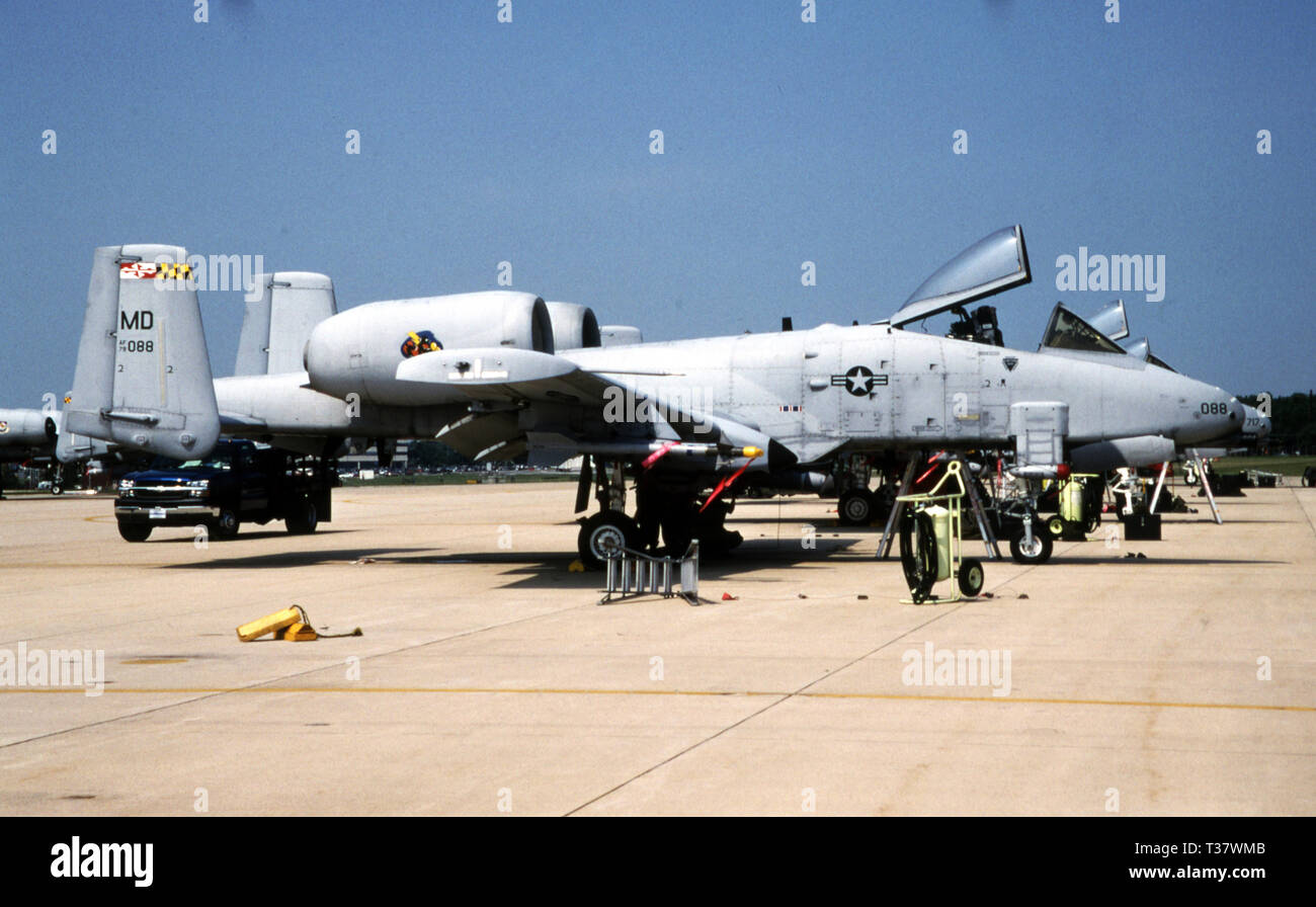 Il USAF United States Air Force Fairchild Republic A-10A Thunderbolt II Foto Stock