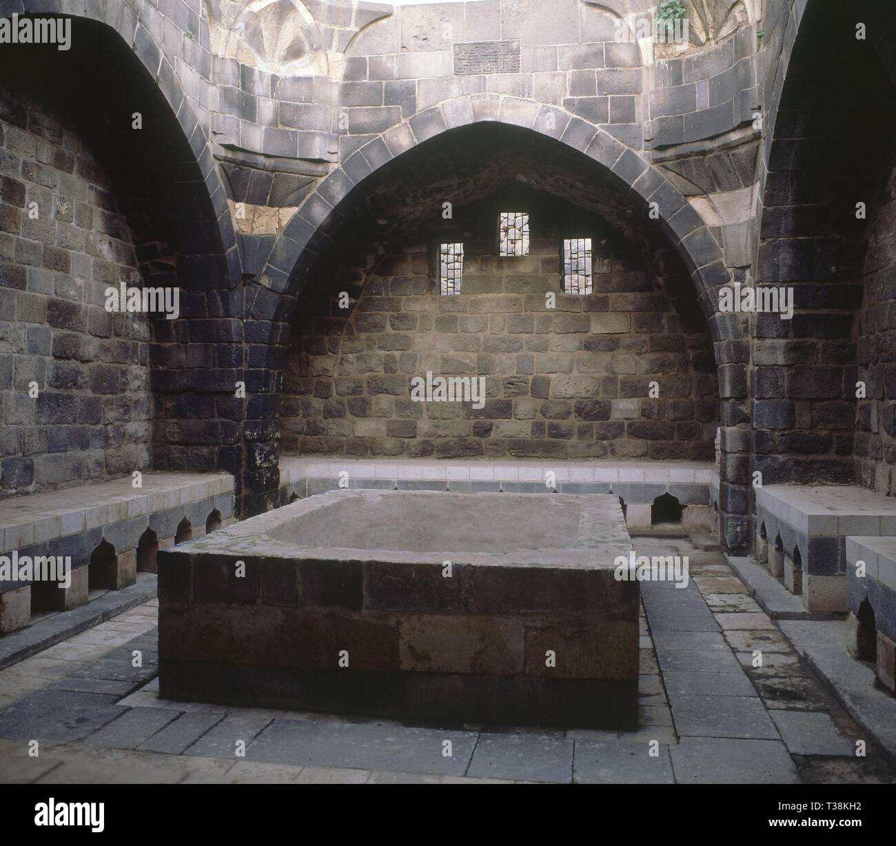 Interni - BAÑOS CONSTRUIDOS EN EL SIGLO II DC. Posizione: Bagni Romani. BOSRA. Foto Stock