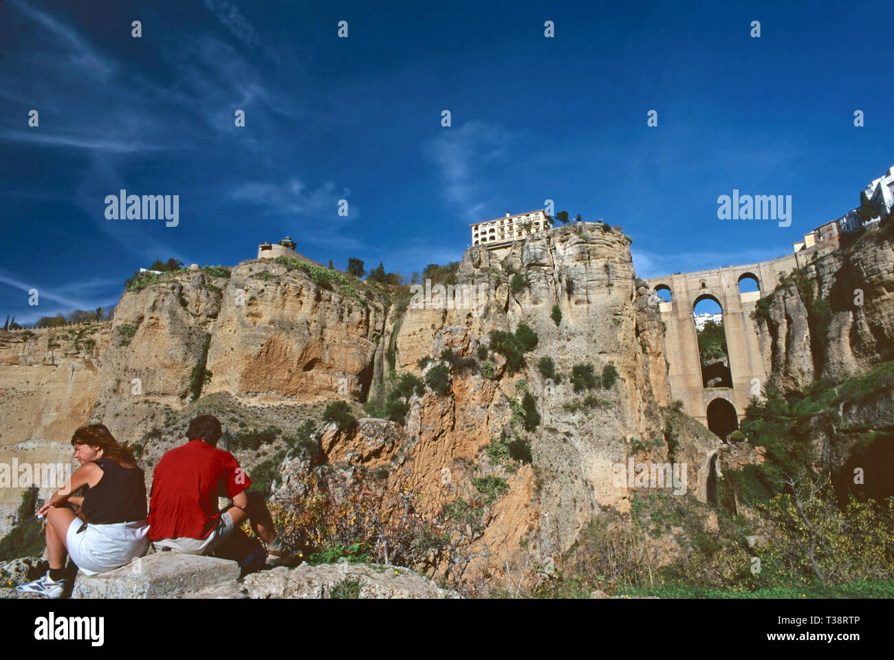 El Tajo Gorge,Ronda,Spagna Foto Stock