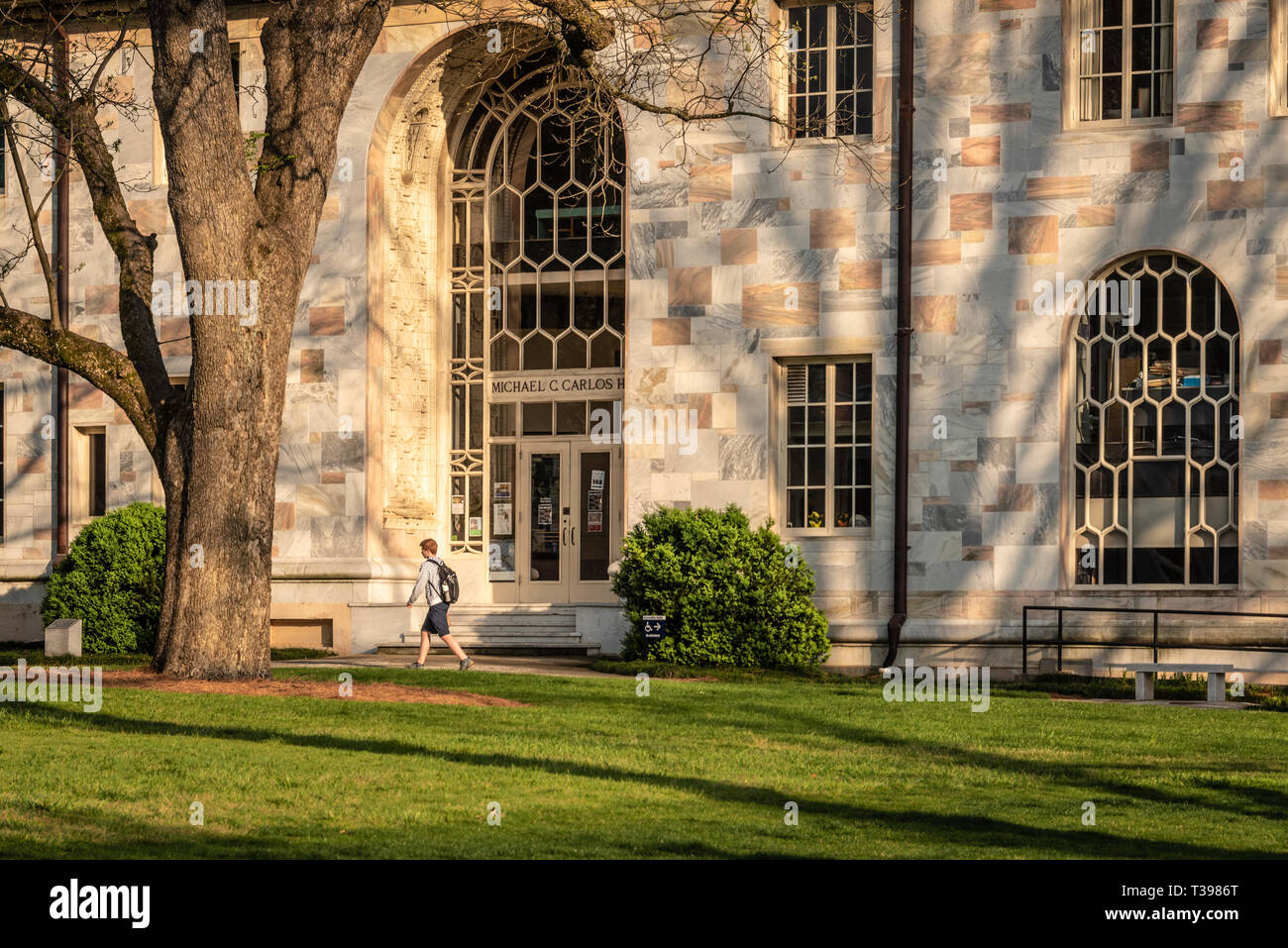 Michael C. Carlos Hall sullo storico del quadrangolo di Emory University campus in Atlanta, Georgia. (USA) Foto Stock