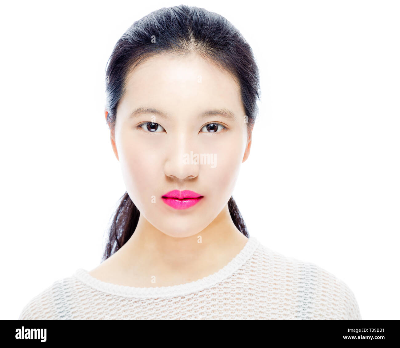 Ritratto di bellezza di Asian teenage high school girl, skincare concept Foto Stock