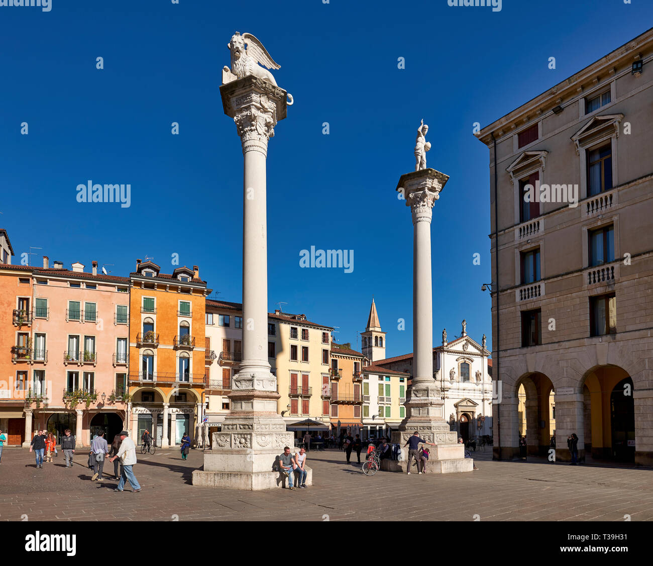 Piazza dei Signori, Vicenza, Veneto, Italia Foto Stock