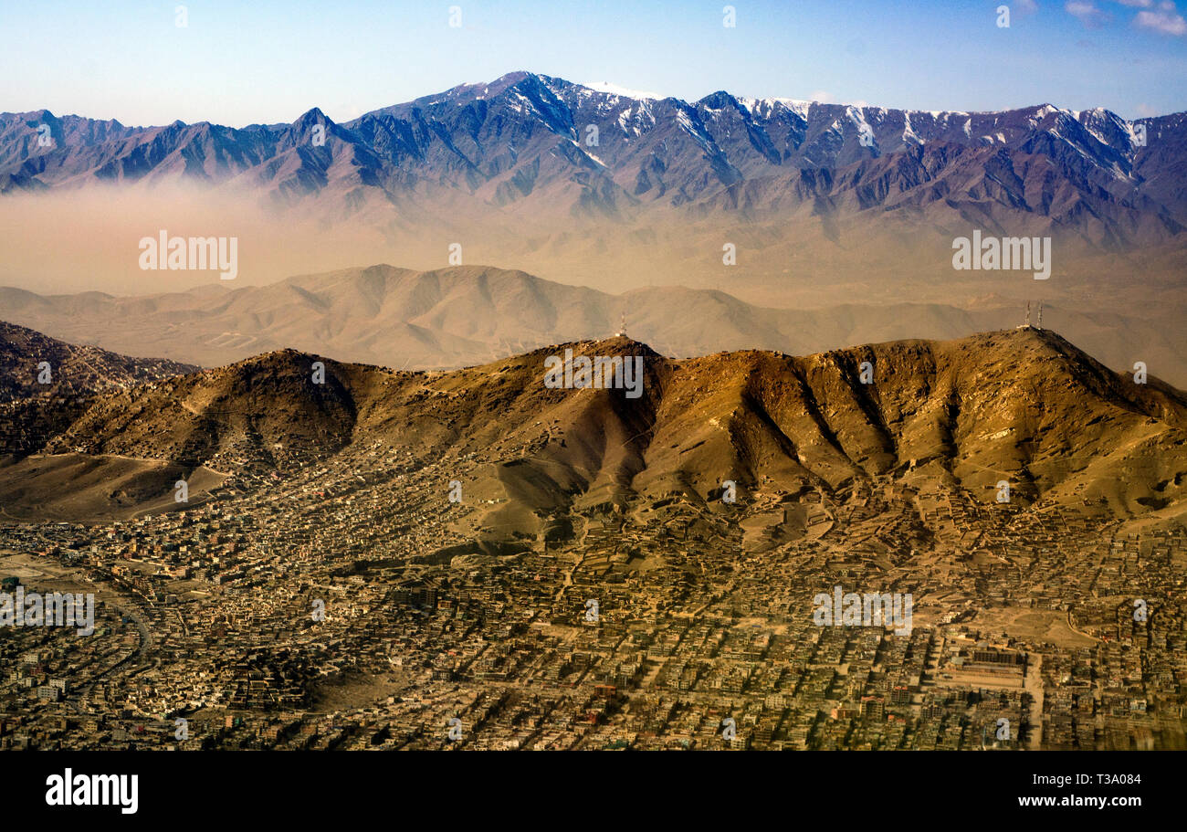 Fotografie aeree dell'Afghanistan Foto Stock