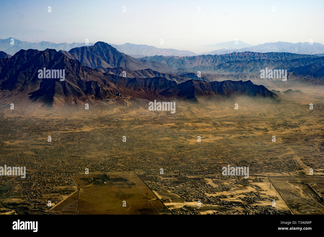 Fotografie aeree dell'Afghanistan Foto Stock