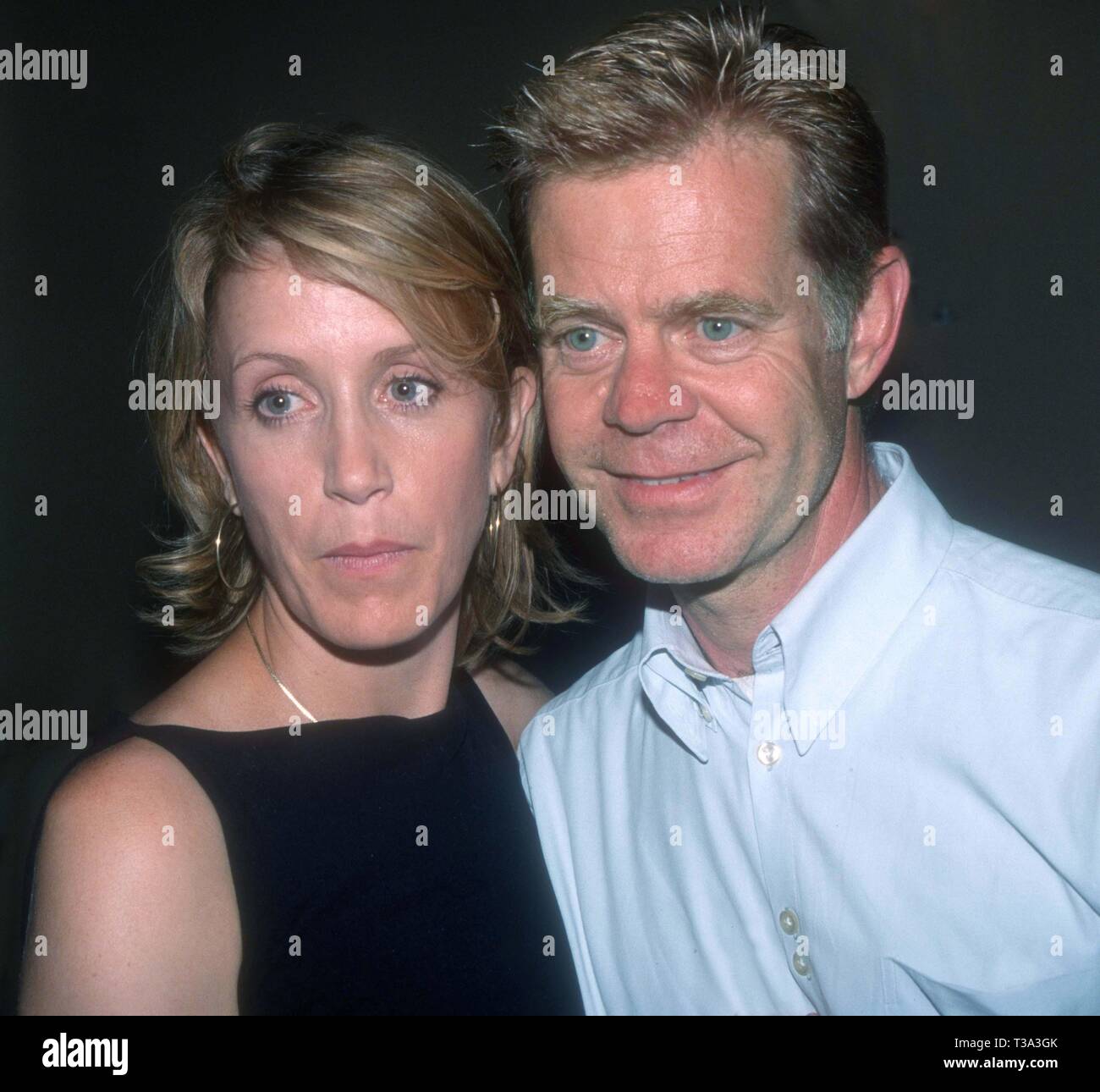 William H. Macy e moglie Felicity Huffman 2001 Jurassic Park III lo screening di foto da John Barrett/il PHOTOlink Foto Stock