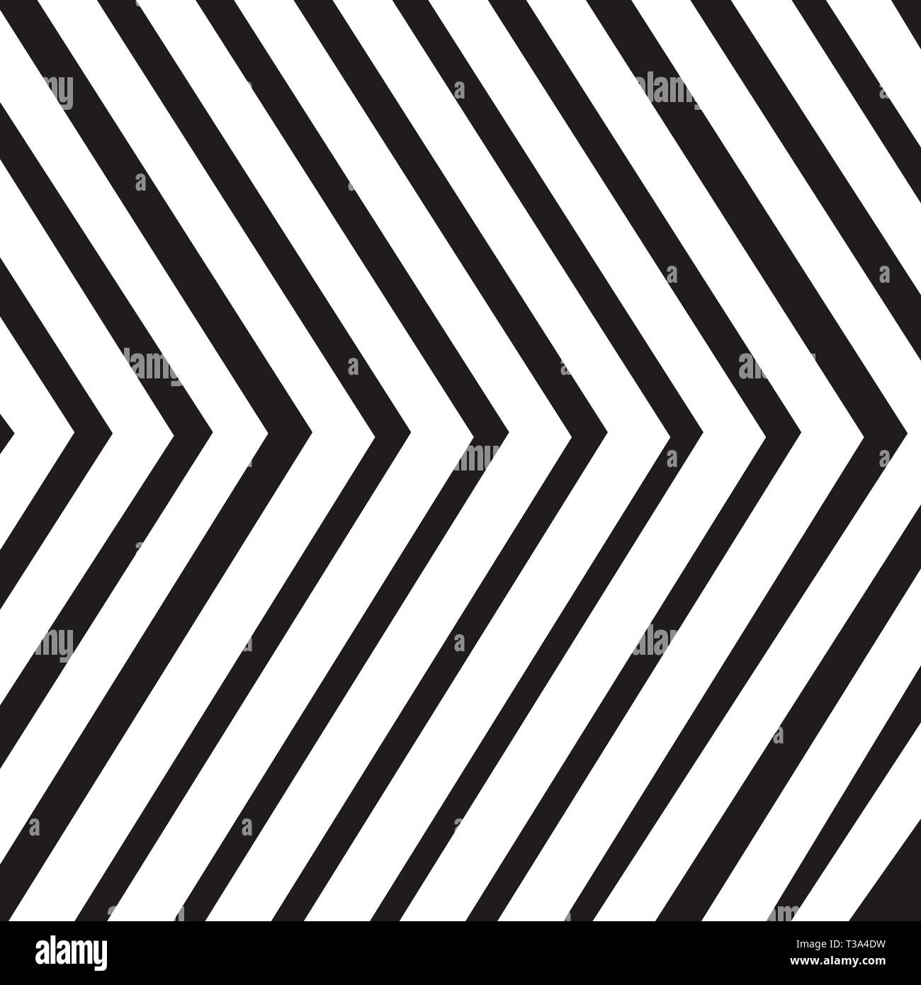 Seamless Linee verticali nere sulla superficie bianca in immagine speculare riflessione copia Space design modello vuoto per testo Annuncio, promozione, poster, volantini, web Illustrazione Vettoriale