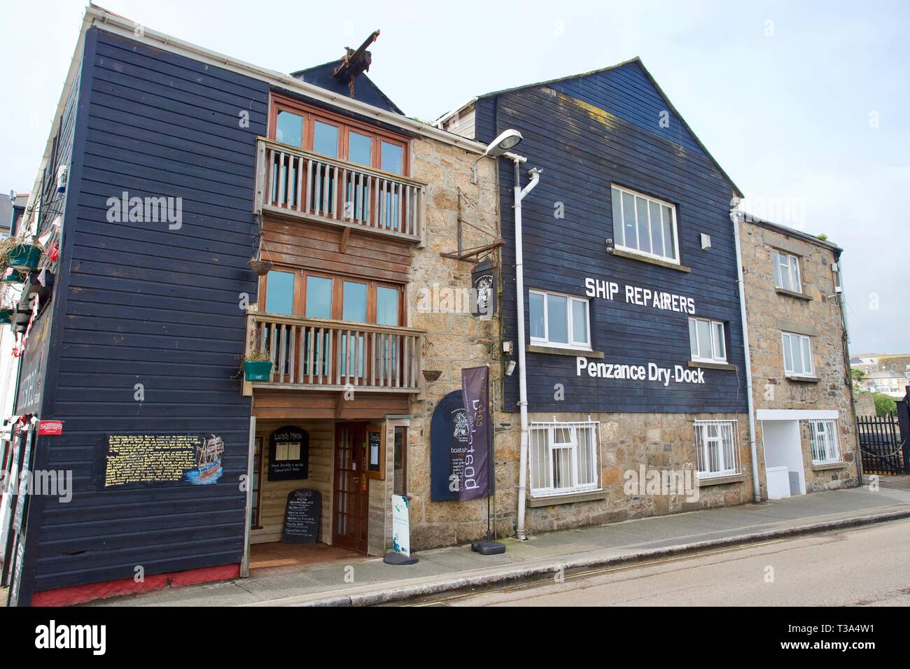 Penzance bacino di carenaggio, Penzance,cornwall, Inghilterra. Foto Stock