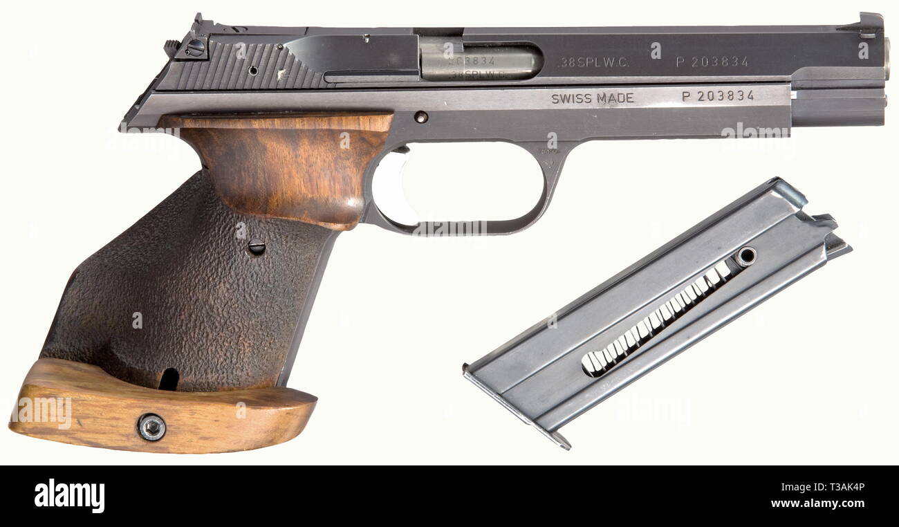 Tiro Sport, pistole, Svizzera, SIG-Hämmerli P 240, calibro .38, Additional-Rights-Clearance-Info-Not-Available Foto Stock
