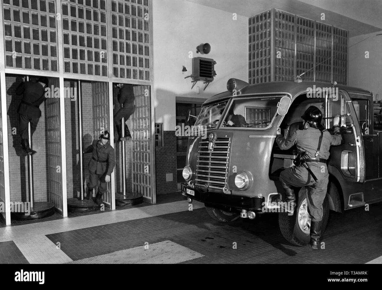 Firehouse, pali in discesa, 1956 Foto Stock