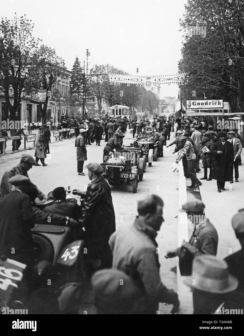 Mille Miglia gara automobilistica, 1930 Foto Stock