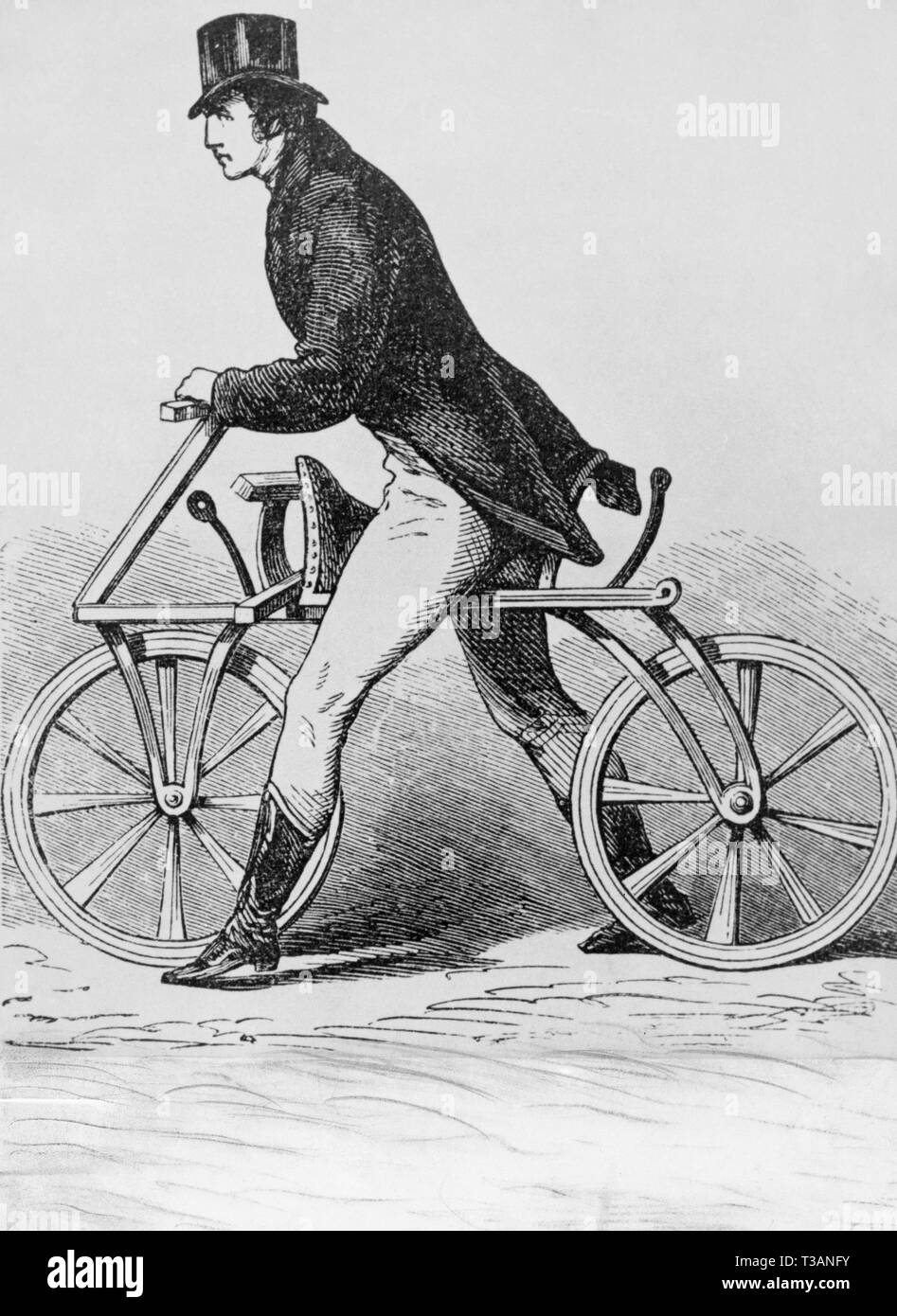 Sport, bicicletta, Drais, draisina, secolo XIX Foto Stock