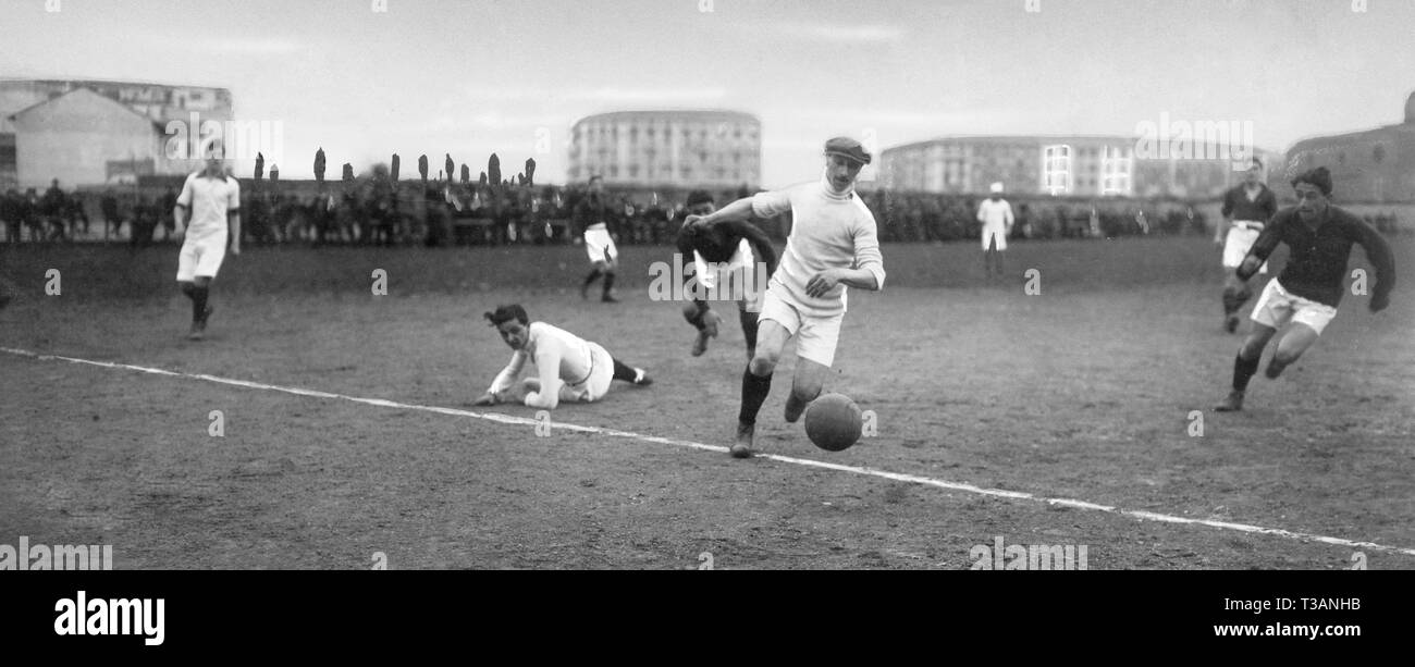 L'Italia, calcio, TORINO-MILANO, 1914 Foto Stock