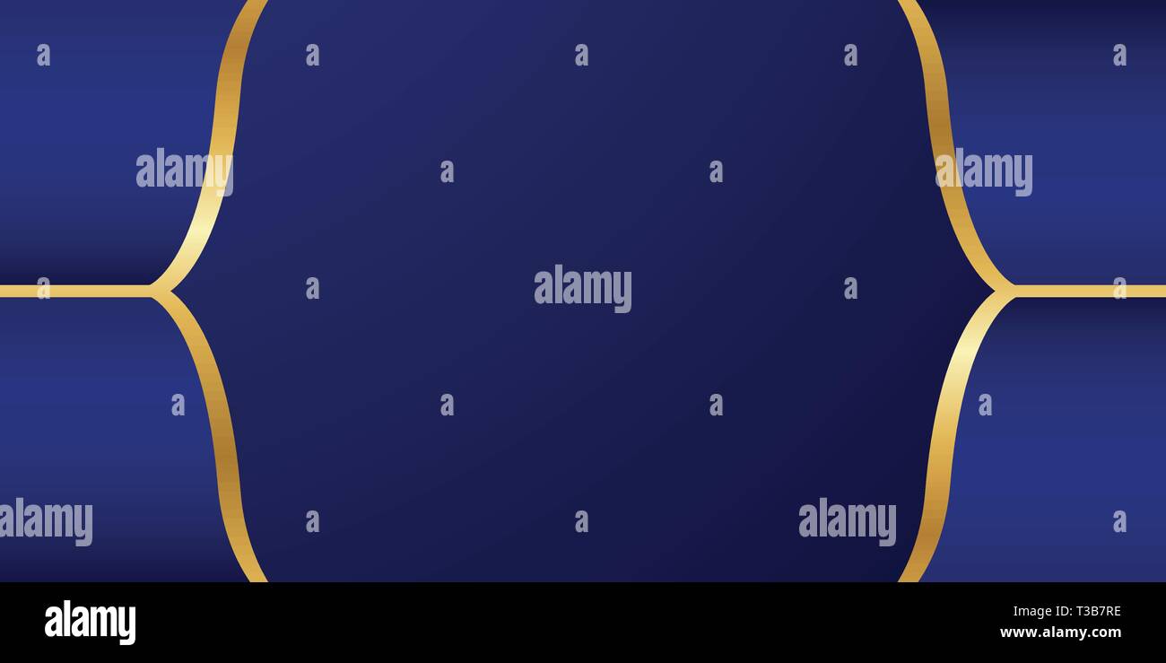 Abstract sfondo blu premium in stile indiano. Modello di progettazione per coprire, presentazione aziendale, banner web, invito a nozze e trasporto di lusso Illustrazione Vettoriale